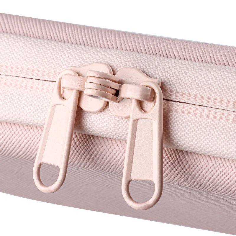 OZCHIN | Hard Shell Pouch Kits 7.7x3.9 inches Pink zipper details