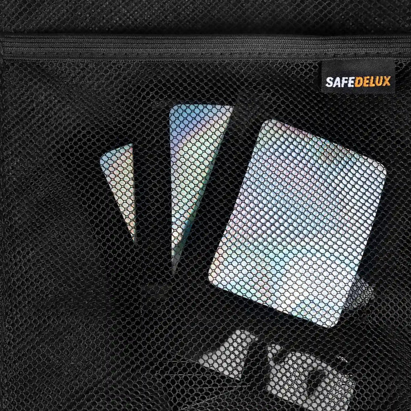 SafeDelux Vireon | Lockable Stink Smell Control Bag 7x6 inches Grey mesh pocket
