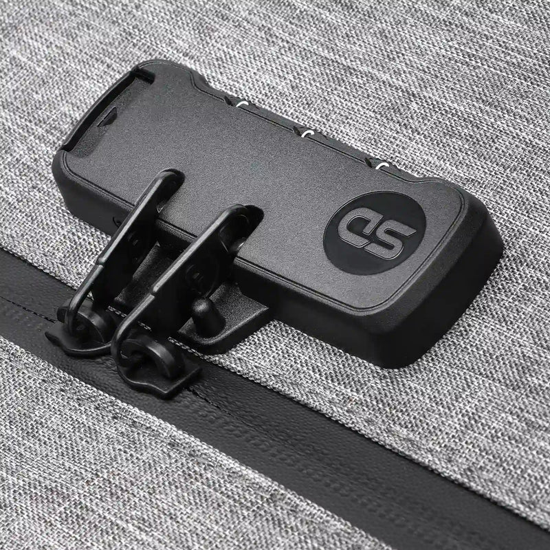 SafeDelux Vireon | Lockable Stink Smell Control Bag 7x6 inches Grey lock detail